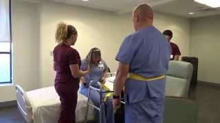 Physical Therapy Transfer Training  How To Transfer From Wheelchair To Bed [upl. by Dloreh795]