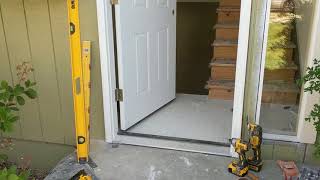 Jeld Wen Front Door Installation  Really crappy products and craftsmanship PART 1 [upl. by Lacey]