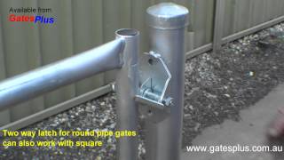 Gate Latch 2 way for round pipe and square [upl. by Megargee]