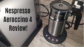 Nespresso Aeroccino 4 Milk Frother Review  Worth upgrading from the Aeroccino 3 [upl. by Melli]