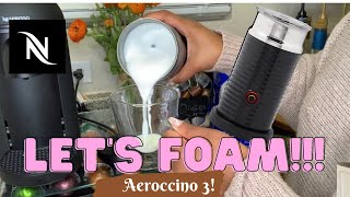 How To Foam Milk With Aeroccino 3 Make Coffee With Foam Tips amp Tricks  Easy Foamed Latte Recipe [upl. by Bland]