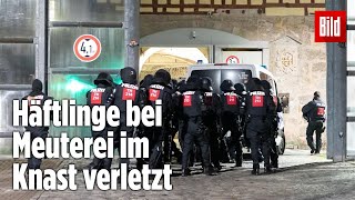 Gefängnismeuterei Polizei stürmt Knast in Thüringen  JVA Untermaßfeld [upl. by Pricilla]